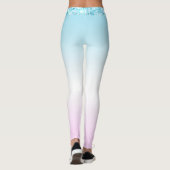 Elegante Moderne kleurrijke gradiënt glitter Regen Leggings (Achterkant)
