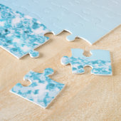 Elegante Moderne kleurrijke gradiënt glitter Regen Legpuzzel (Zijkant)