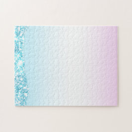 Elegante Moderne kleurrijke gradiënt glitter Regen Legpuzzel