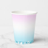 Elegante Moderne kleurrijke gradiënt glitter Regen Papieren Bekers (Rechts)