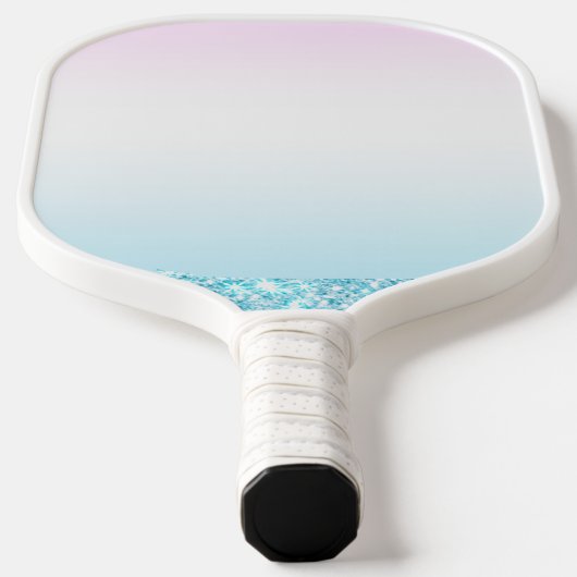 Elegante Moderne kleurrijke gradiënt glitter Regen Pickleball Paddle (Laagn)