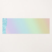 Elegante Moderne kleurrijke gradiënt glitter Regen Yogamat (Voorkant (horizontaal))