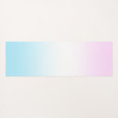 Elegante Moderne kleurrijke gradiënt glitter Regen Yogamat (Achterkant (horizontaal))