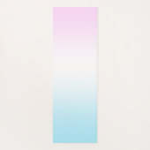 Elegante Moderne kleurrijke gradiënt glitter Regen Yogamat (Achterkant)