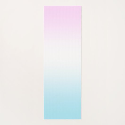 Elegante Moderne kleurrijke gradiënt glitter Regen Yogamat (Achterkant)