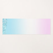 Elegante Moderne kleurrijke gradiënt glitter Regen Yogamat (Voorkant (horizontaal))