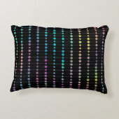Elegante moderne kleurrijke kralen cirkels Stippen Accent Kussen (Achterkant)