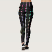 Elegante moderne kleurrijke kralen cirkels Stippen Leggings (Achterkant)