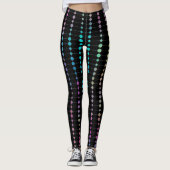 Elegante moderne kleurrijke kralen cirkels Stippen Leggings (Voorkant)