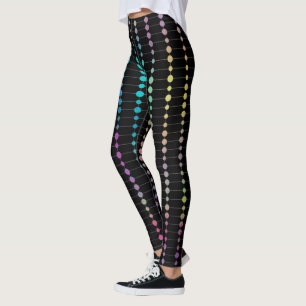 Elegante moderne kleurrijke kralen cirkels Stippen Leggings