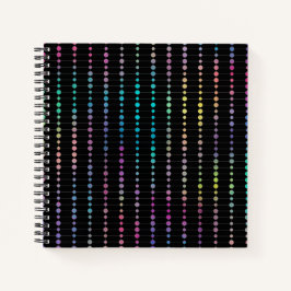Elegante moderne kleurrijke kralen cirkels Stippen Notitieboek