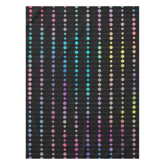 Elegante moderne kleurrijke kralen cirkels Stippen Tafelkleed (Voorkant)