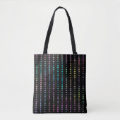 Elegante moderne kleurrijke kralen cirkels Stippen Tote Bag (Voorkant)