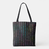 Elegante moderne kleurrijke kralen cirkels Stippen Tote Bag (Achterkant)
