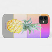 Elegante moderne koele gestreepte ananas Case-Mate iPhone case (Achterkant (horizontaal))