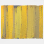 Elegante moderne kunst geel taupe grijs luxe klass fleece deken (Voorkant (Horizontaal))