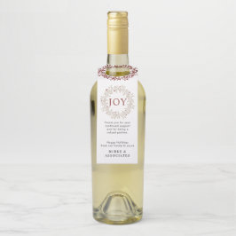 Elegante moderne landelijke krans Joy Holiday Busi Flessenhanger