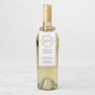 Elegante moderne landelijke krans Joy Holiday Busi Flessenhanger