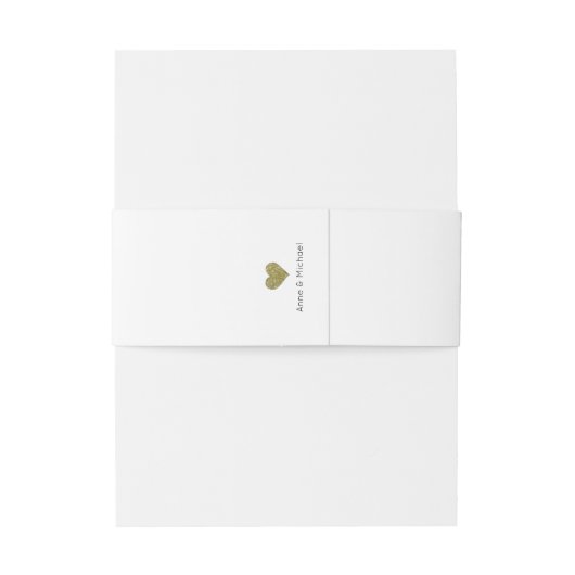 Elegante & Moderne Liefde Monogram Bruiloft Uitnodigingen Wikkel (Achterkant Voorbeeld)