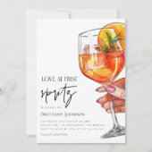 Elegante moderne liefde op het eerste Vrijgezellen Kaart (Voorkant)