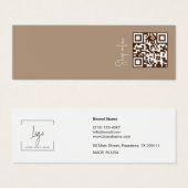 Elegante Moderne Logo QR Code Display Kaart (Voorkant /achterkant)