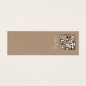 Elegante Moderne Logo QR Code Display Kaart (Voorkant)