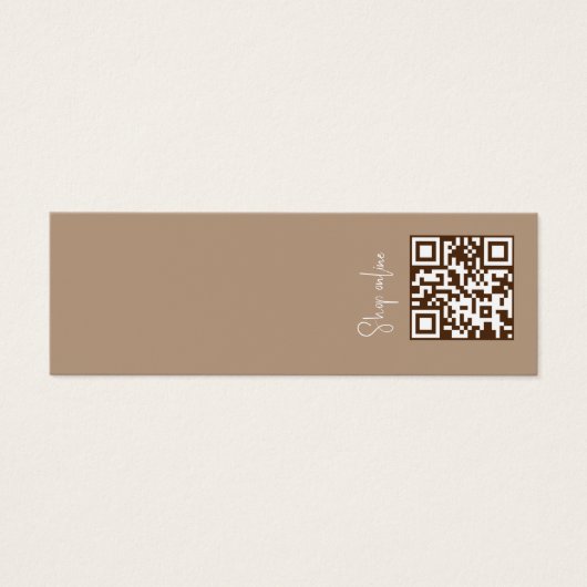 Elegante Moderne Logo QR Code Display Kaart (Voorkant)