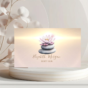 Elegante moderne lotus zen stenen visitekaartje