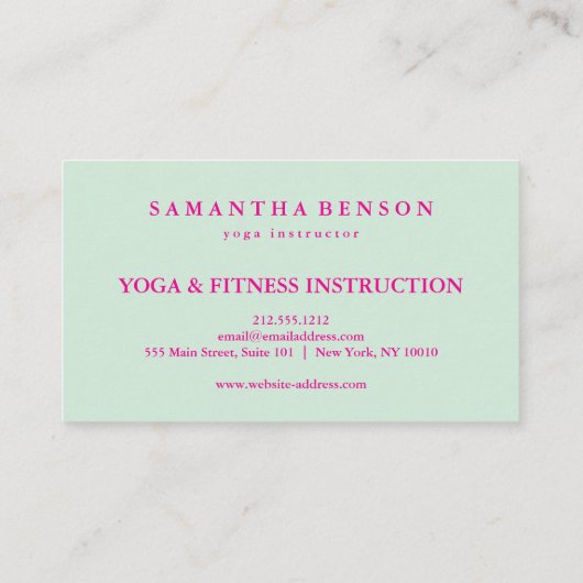 Elegante moderne lotusbloem visitekaartje (Achterkant)