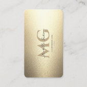 Elegante moderne luxe Faux Gold Professional Visitekaartje (Voorkant)