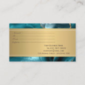 Elegante moderne luxe smaragd groene glitter kortingskaartje (Achterkant)