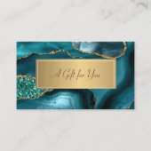 Elegante moderne luxe smaragd groene glitter kortingskaartje (Voorkant)