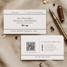 Elegante moderne luxe vastgoedmakelaar QR-code