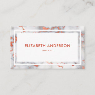 Elegante moderne luxe wit marmer visitekaartje