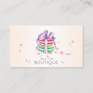 Elegante Moderne Macarons, Sweets Bakkerij Visitekaartje
