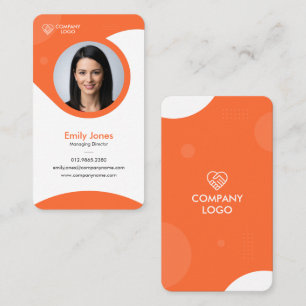 Elegante moderne makelaar, consultants met Photo P Visitekaartje