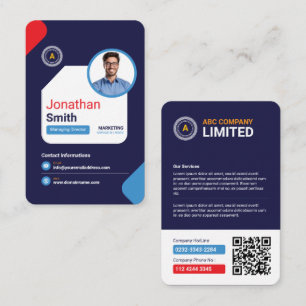 Elegante moderne makelaar, consultants met Photo P Visitekaartje