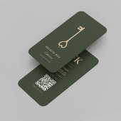 Elegante moderne makelaar vastgoed Sage Visitekaartje