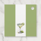 Elegante Moderne Margaritas en Huwelijk Bruidsfees Bedankjes Labels (Achterkant)