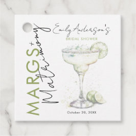 Elegante moderne Margs en Huwelijk Vrijgezellenfee Bedankjes Labels