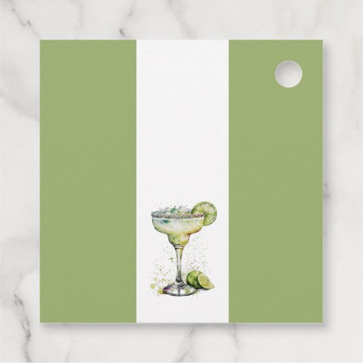 Elegante moderne Margs en Huwelijk Vrijgezellenfee Bedankjes Labels (Achterkant)