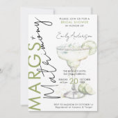 Elegante moderne Margs en Huwelijk Vrijgezellenfee Kaart (Voorkant)