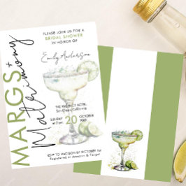 Elegante moderne Margs en Huwelijk Vrijgezellenfee Kaart