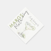 Elegante moderne Margs en Huwelijk Vrijgezellenfee Servet (Hoek)