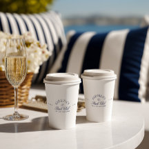 Elegante moderne marineblauwe vrijgezellenfeest