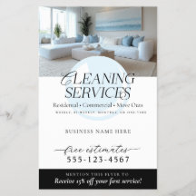 Elegante moderne marketingflyer voor schoonmaakdie