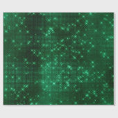 Elegante moderne meisjesachtige stijlvolle groene  cadeaupapier (Vlak)