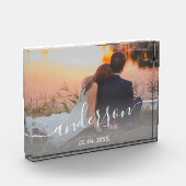 Elegante moderne minimale aangepaste gezinsfoto fotoblokken (Links)