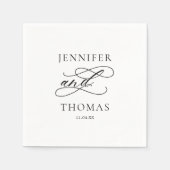 Elegante moderne minimale eenvoudige leuke feitenb servet (Voorkant)