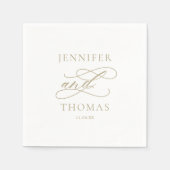 Elegante moderne minimale eenvoudige leuke feitenb servet (Voorkant)